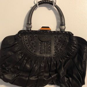 Christian Dior Brown Leather Satchel - Excellent!